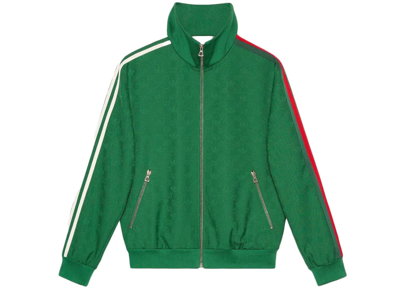 Gucci x adidas GG Trefoil Jacquard Jacket Green