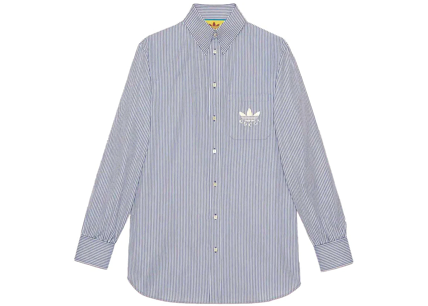 Gucci x adidas Striped Cotton Shirt Blue/White