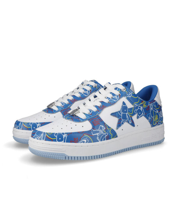 BAPE Bape STA X Medicom Toy Be@R Camo M1 Sneakers Light Blue