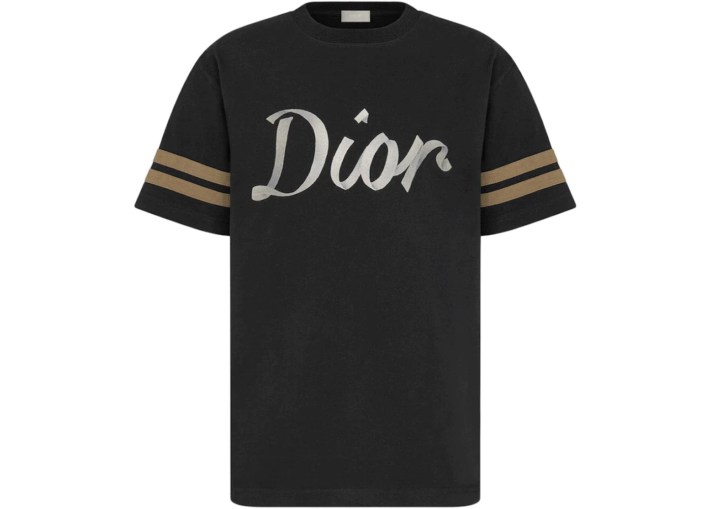 Dior Relaxed Fit Ribbon Logo T-Shirt Black