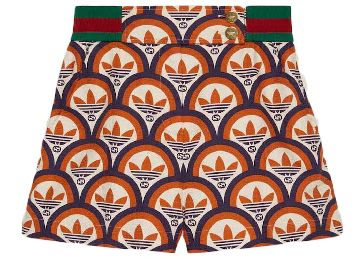 Gucci x adidas Cotton Shorts Orange