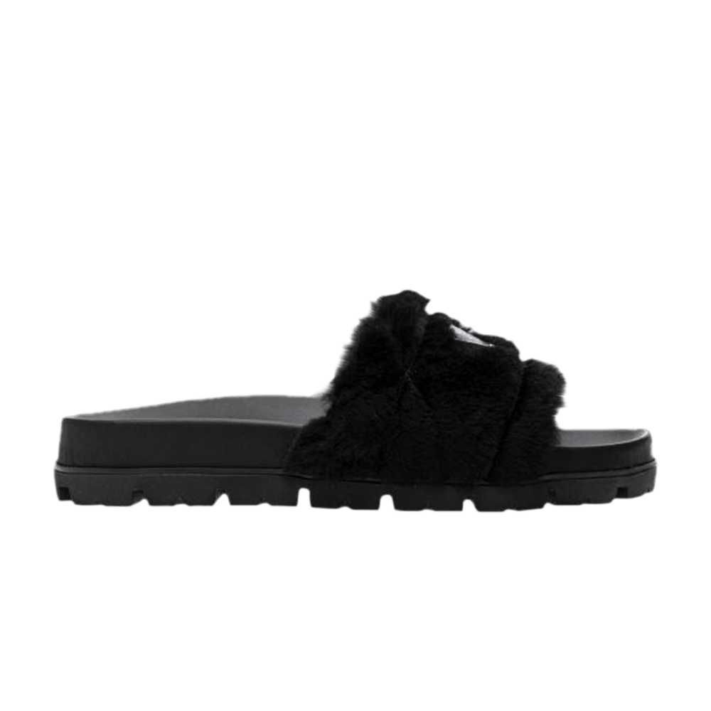 Prada Wmns Shearling Slides 'Black'