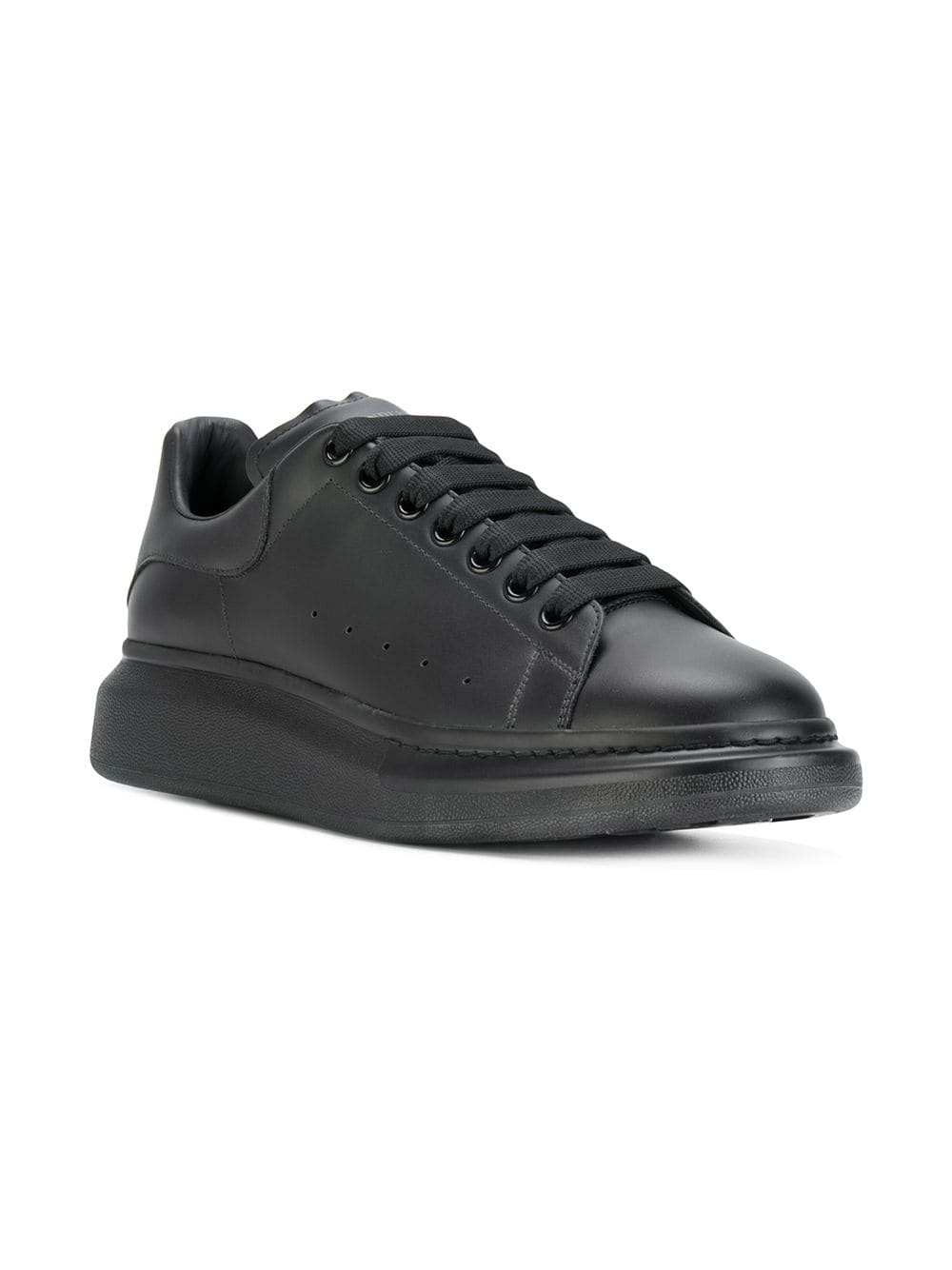 Alexander McQueen Black Leather and black sole