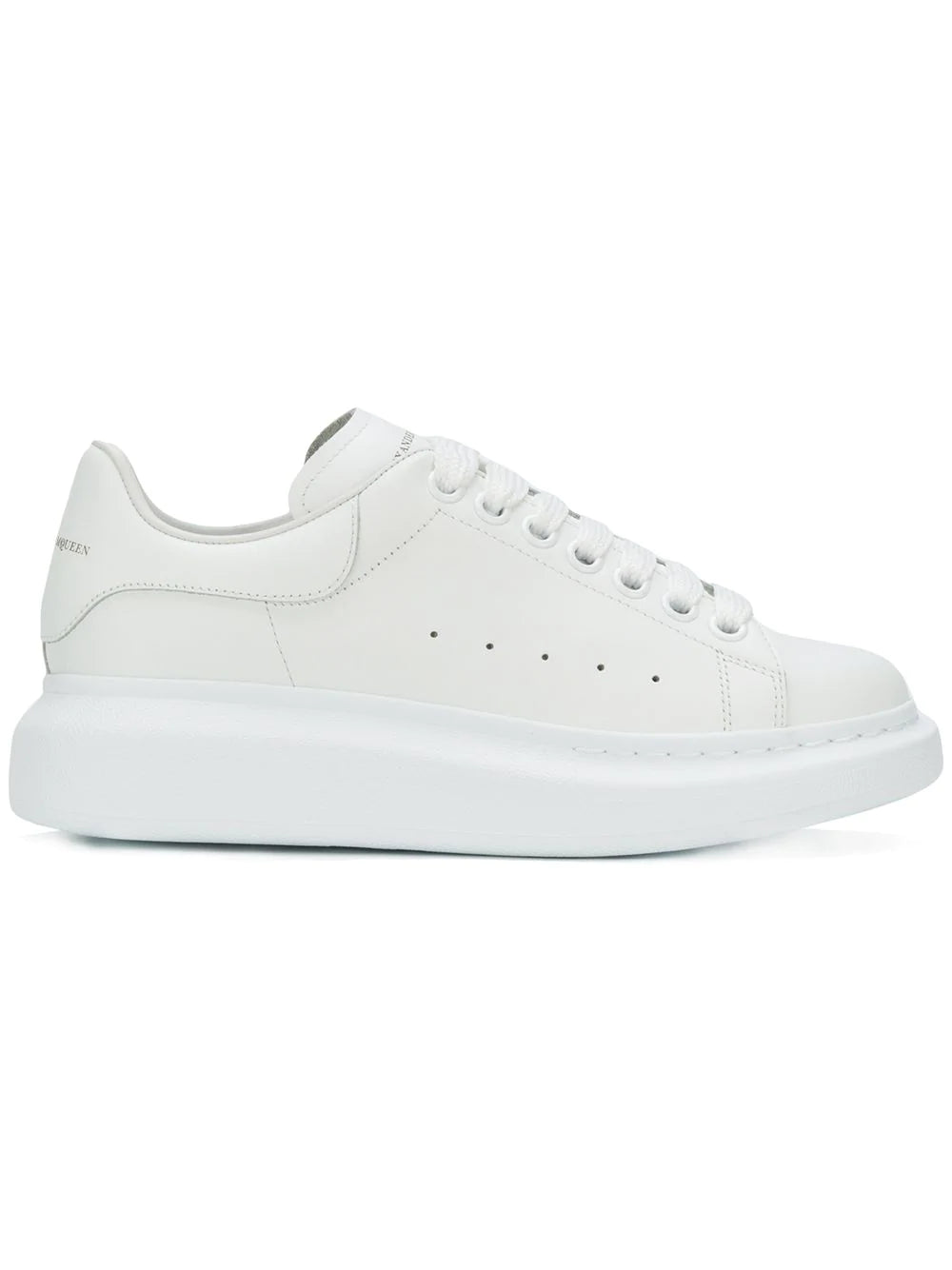 Alexander McQueen Cream leather and white sole