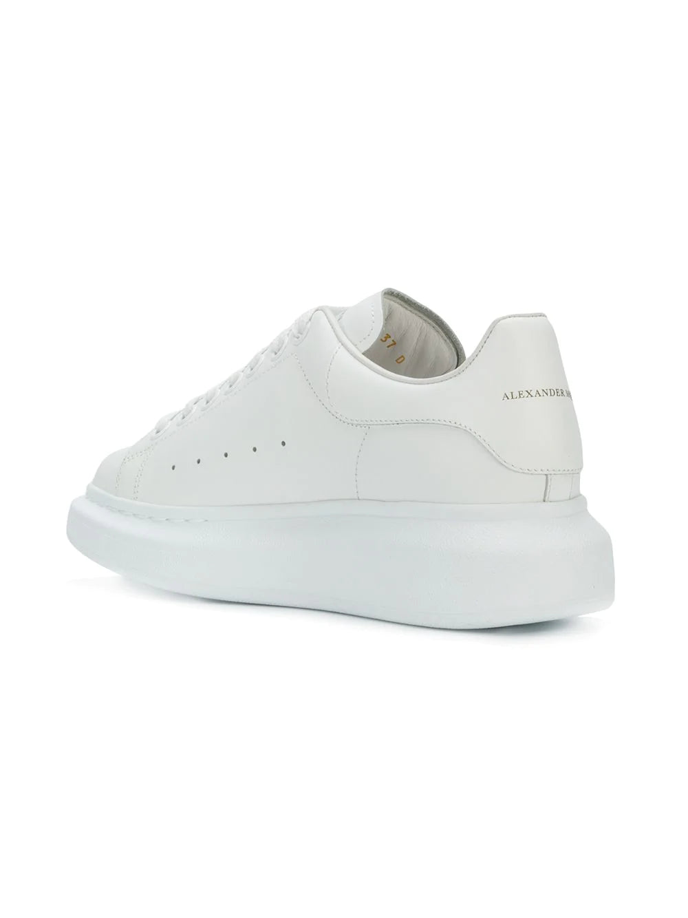 Alexander McQueen Cream leather and white sole