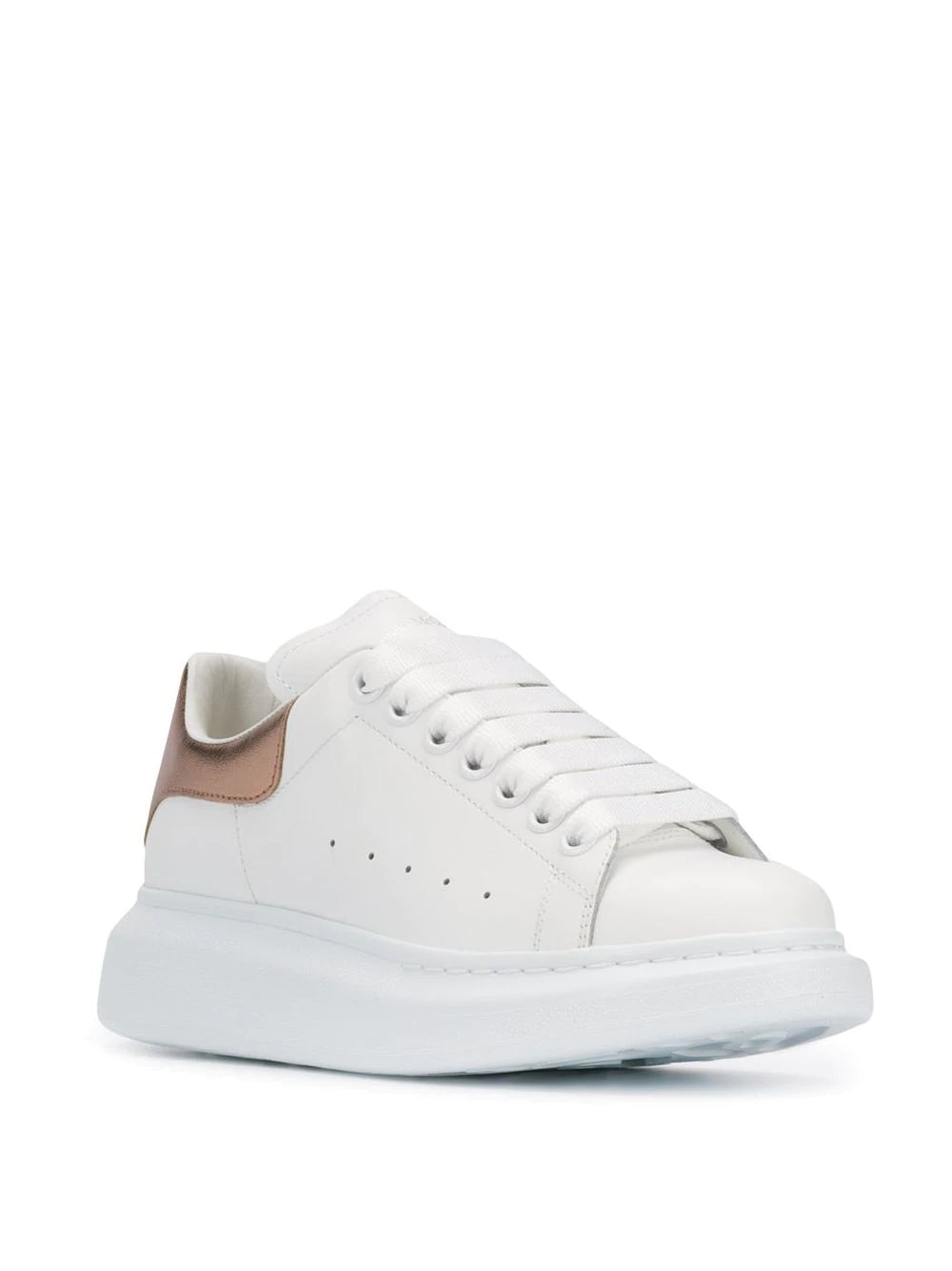 Alexander McQueen Leather White and Rose Gold