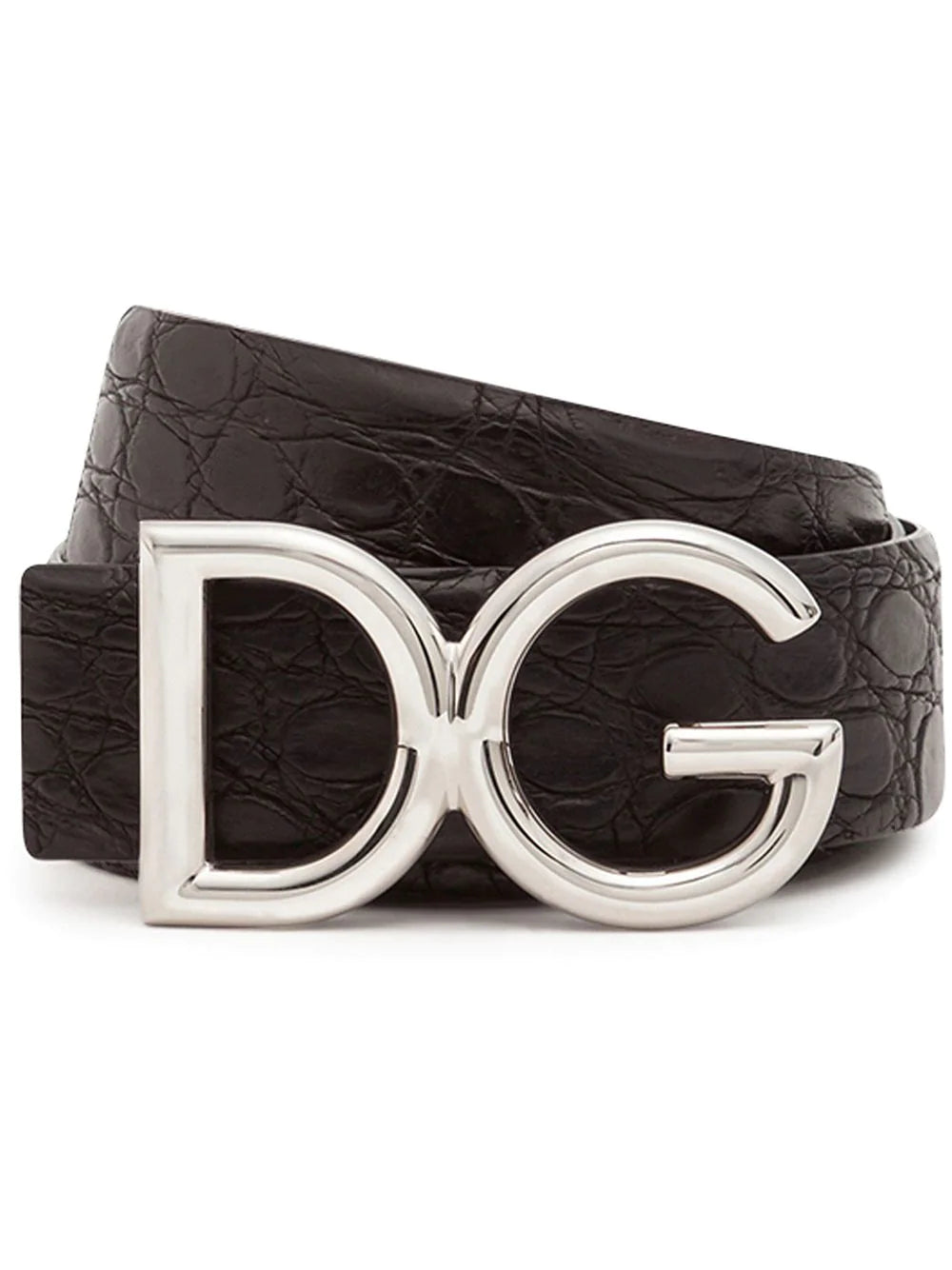 D&G DG Logo Plaque Belt