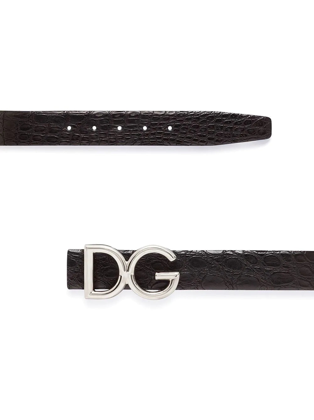 D&G DG Logo Plaque Belt