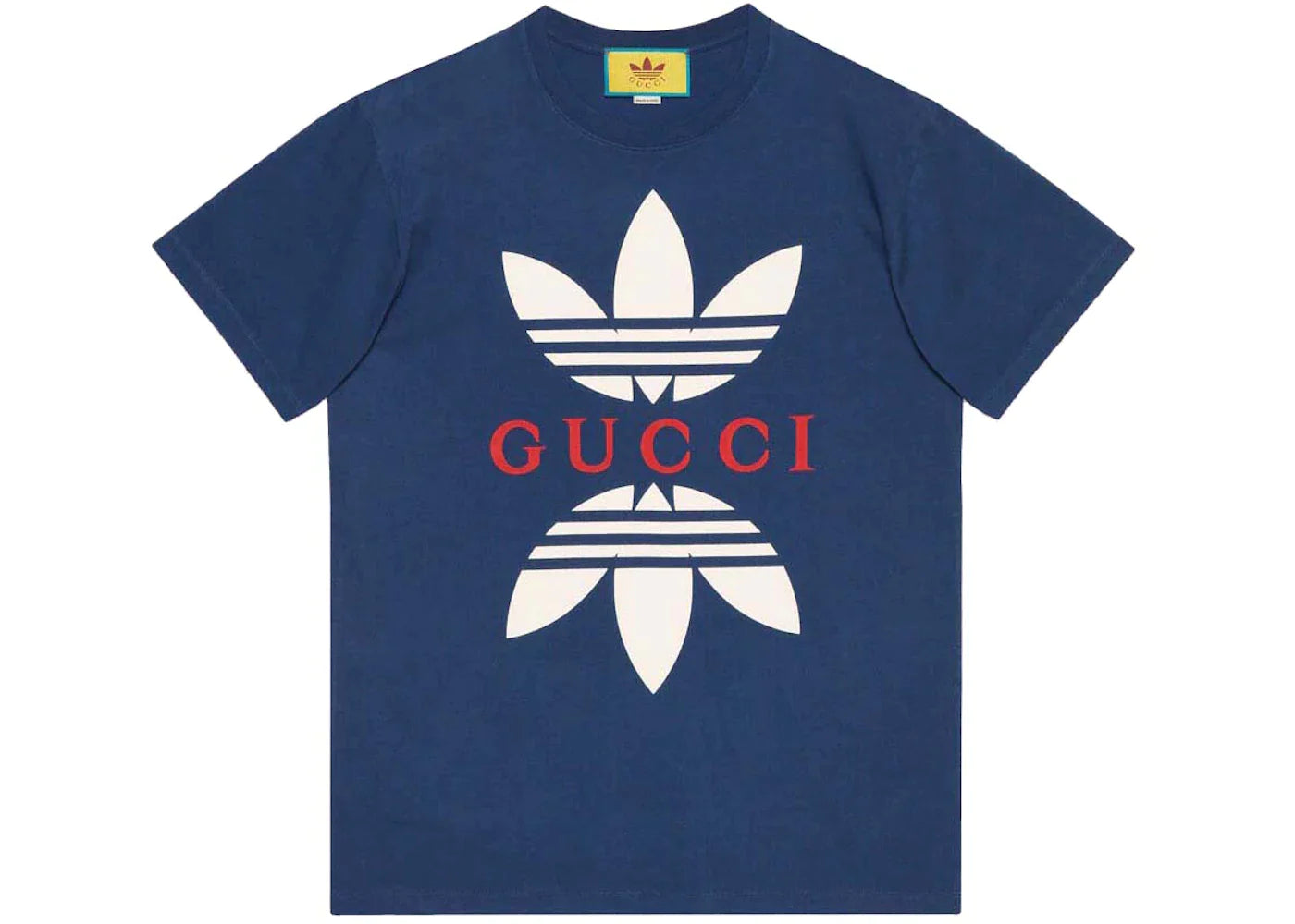 Gucci x adidas Cotton Jersey T-Shirt Cobalt Blue