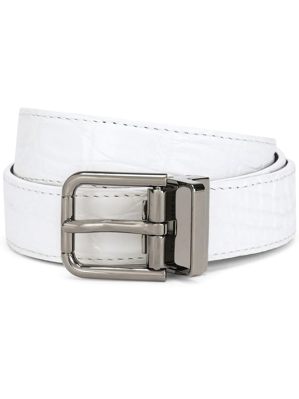 D&G Square-Buckle Leather Belt