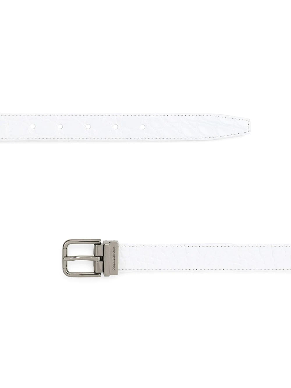 D&G Square-Buckle Leather Belt