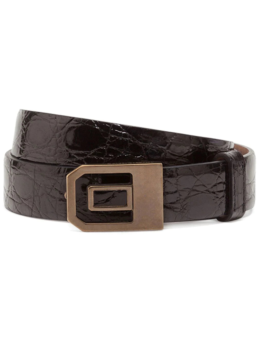 D&G Crinkle-Look Buckled Belt