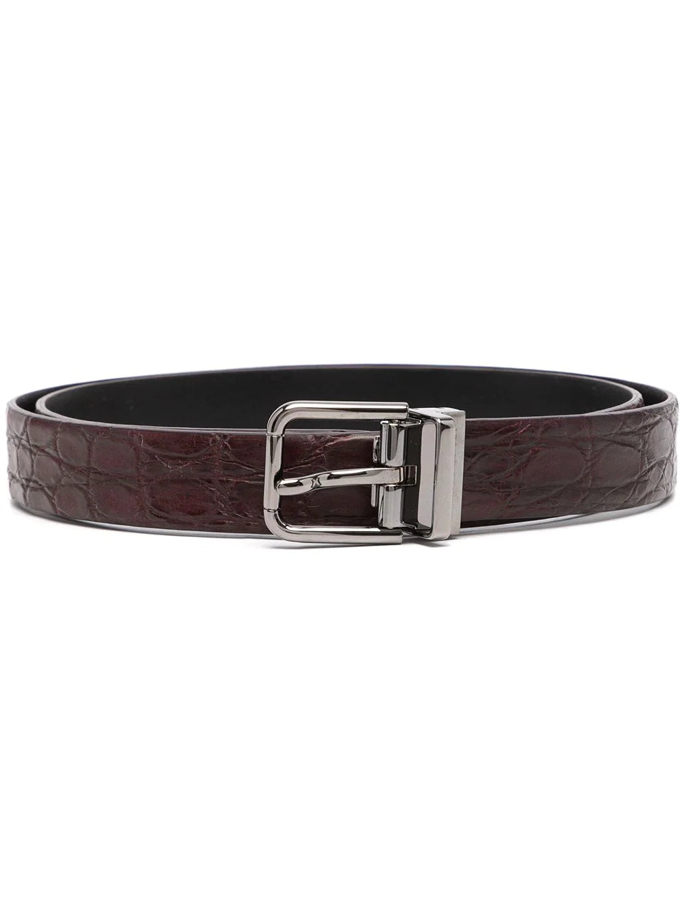 D&G Alligator Skin Buckled Belt