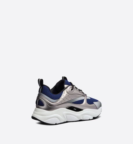 Dior B22 Blue Technical Mesh and Silver-Tone