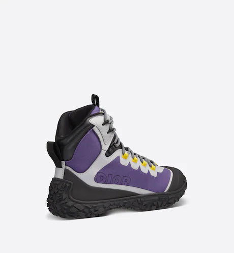 Dior DIORIZON HIKING ANKLE BOOT Purple Technical Mesh with Black Rubber