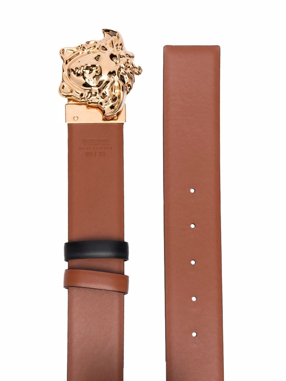 Versace Medusa Head Greca-Print Belt