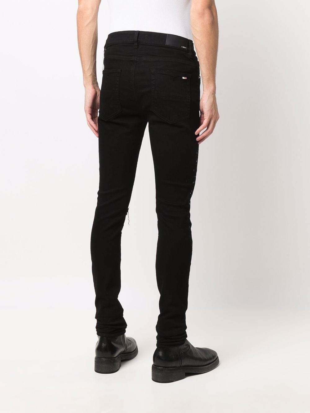 Amiri AMIRI Crystal Painter Skinny Jeans