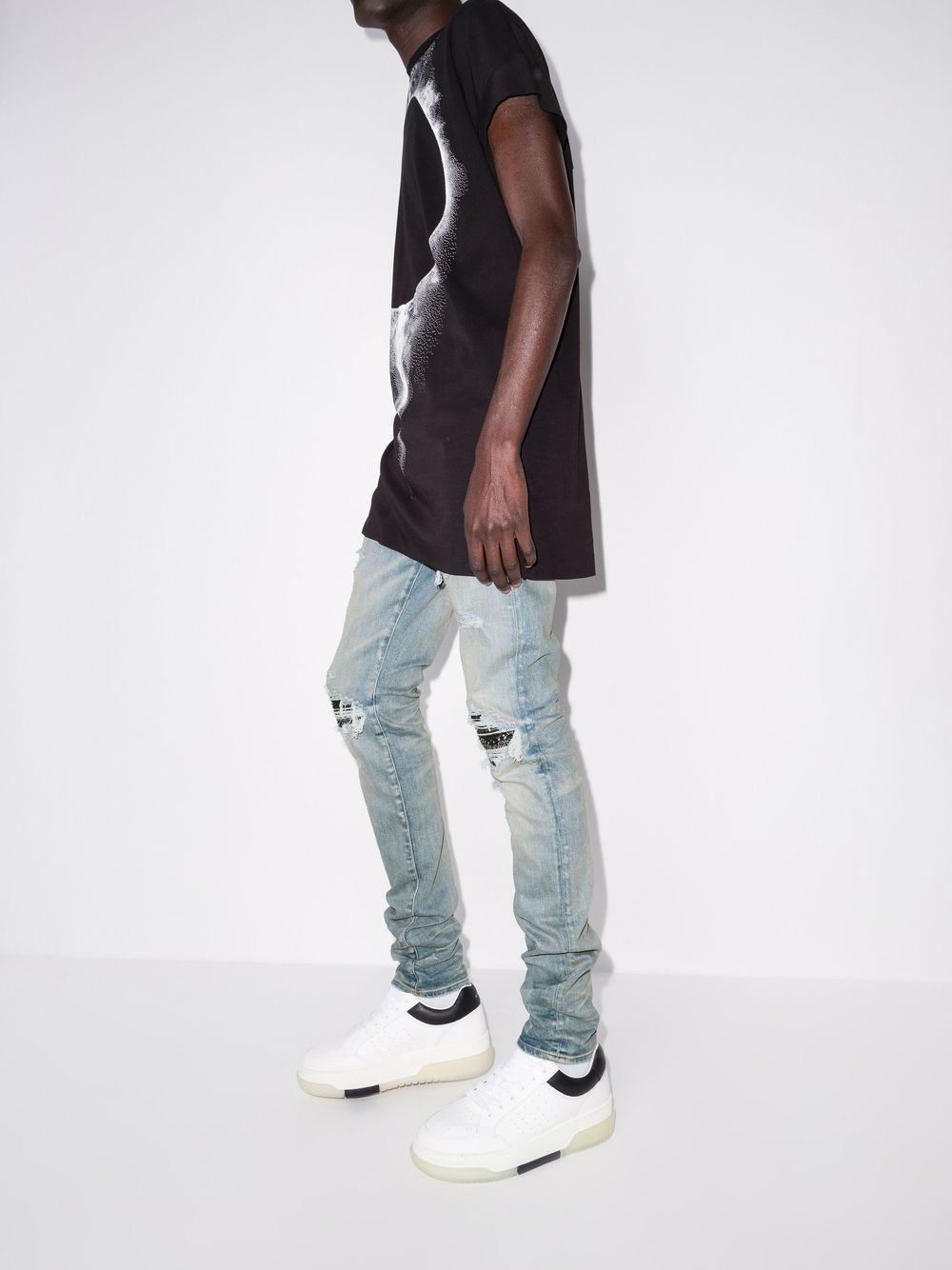 Amiri AMIRI MX1 Ripped Skinny Jeans