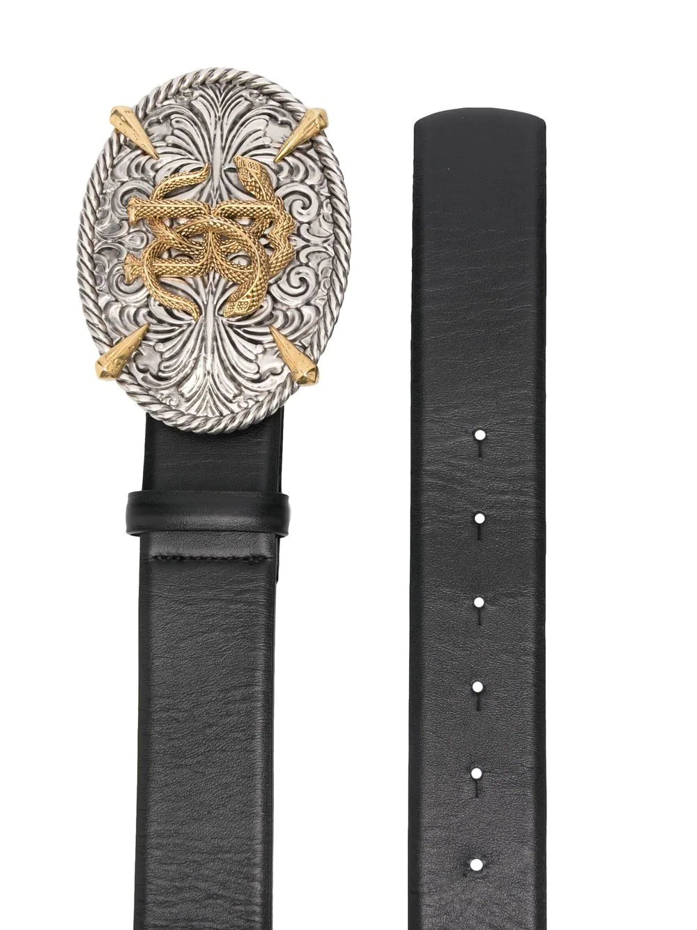 Roberto Cavalli Logo Plaque Buckle Belt