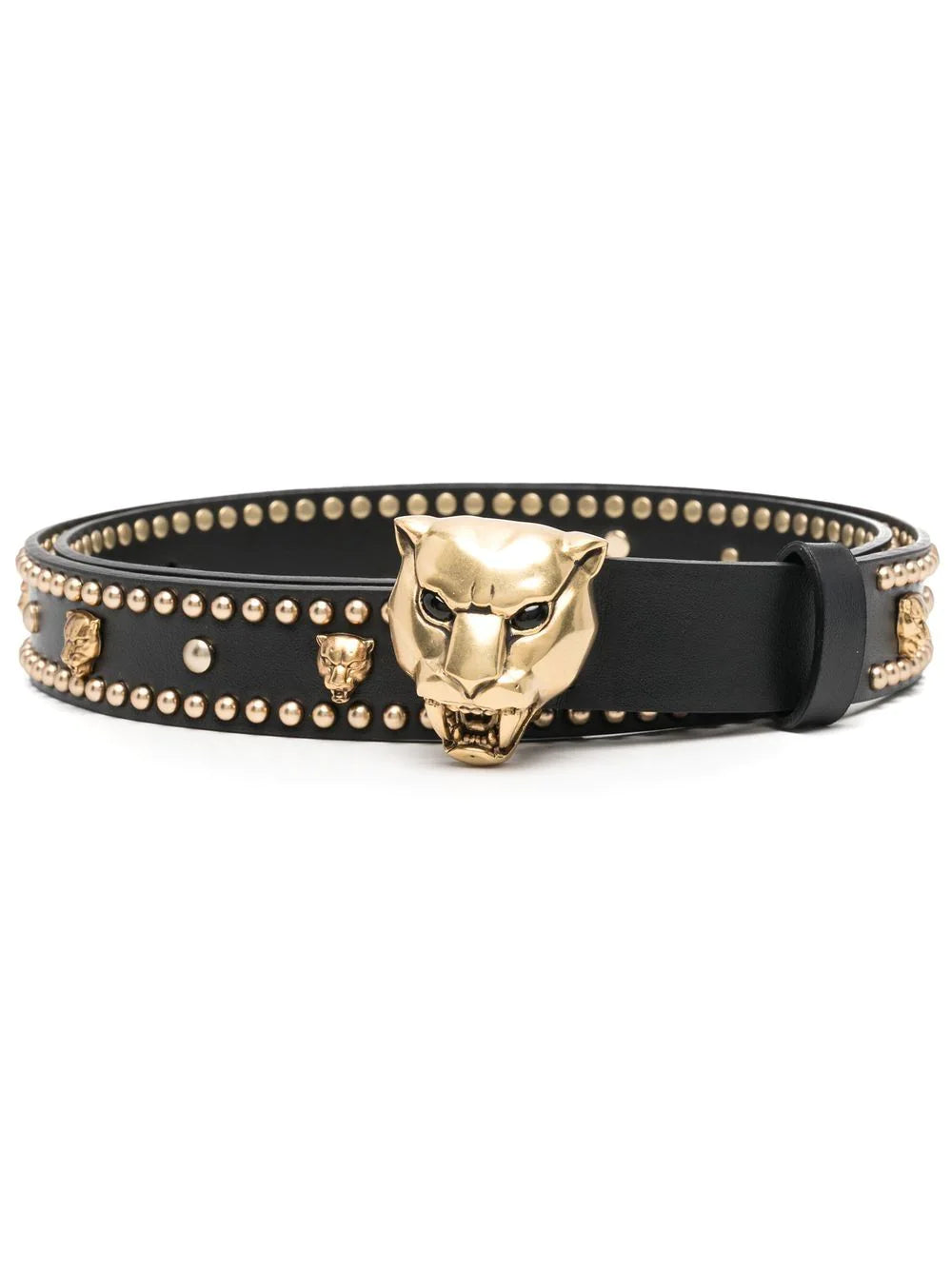 Roberto Cavalli Logo-Buckle Studded Belt