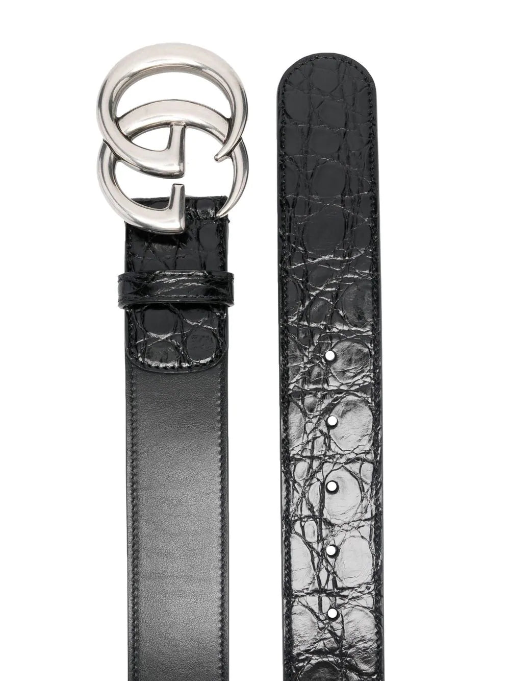 Gucci GG-Buckle Leather Belt