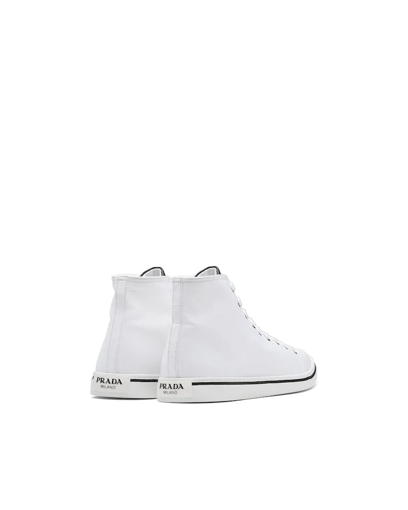 Prada Cotton gabardine pointy high-top White