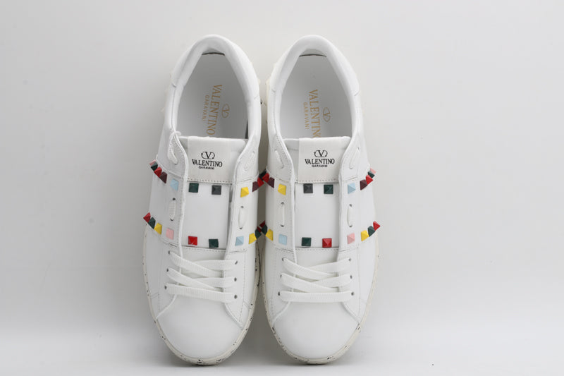 Valentino Garavani OPEN FOR A CHANGE SNEAKER IN BIO-BASED MATERIAL WHITE/MULTICOLOUR