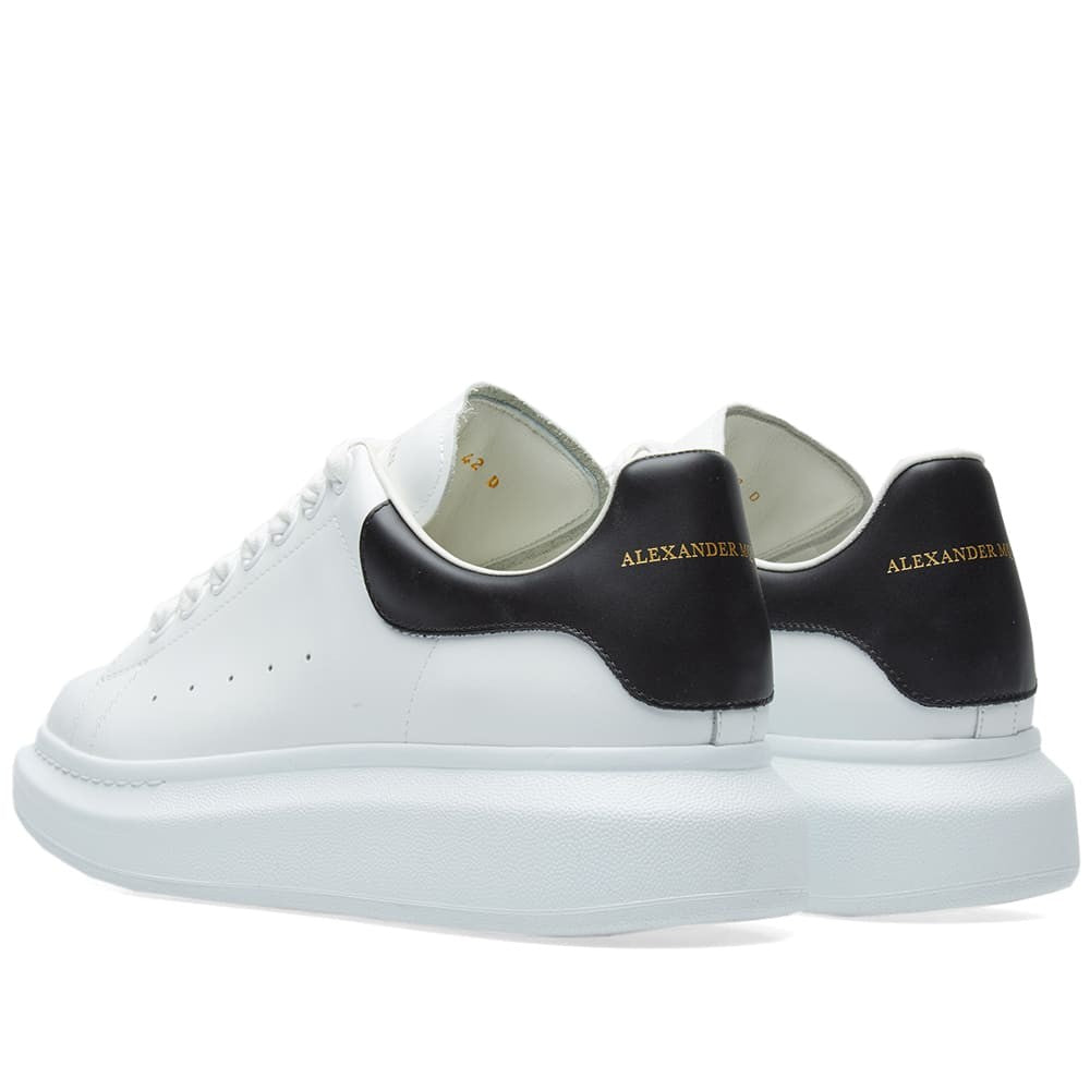 Alexander McQueen White and black leather and white sole
