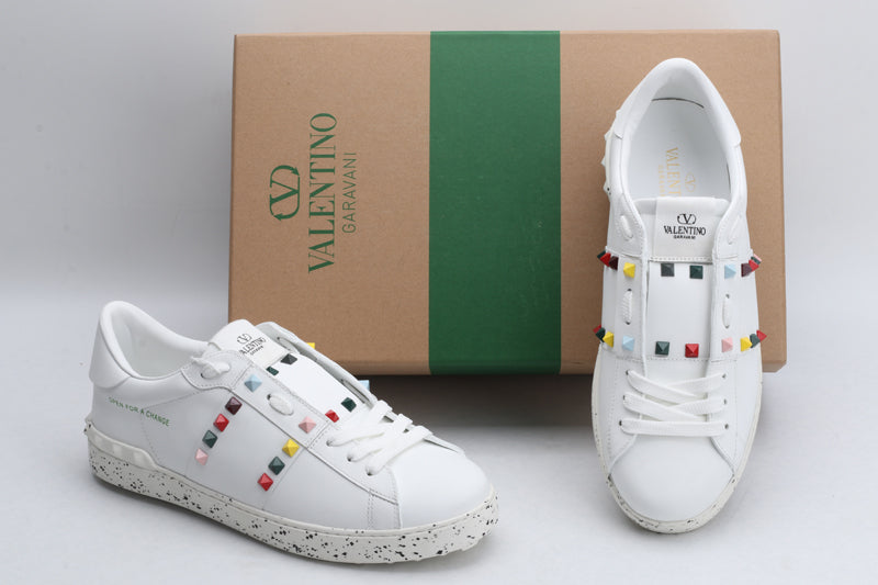 Valentino Garavani OPEN FOR A CHANGE SNEAKER IN BIO-BASED MATERIAL WHITE/MULTICOLOUR