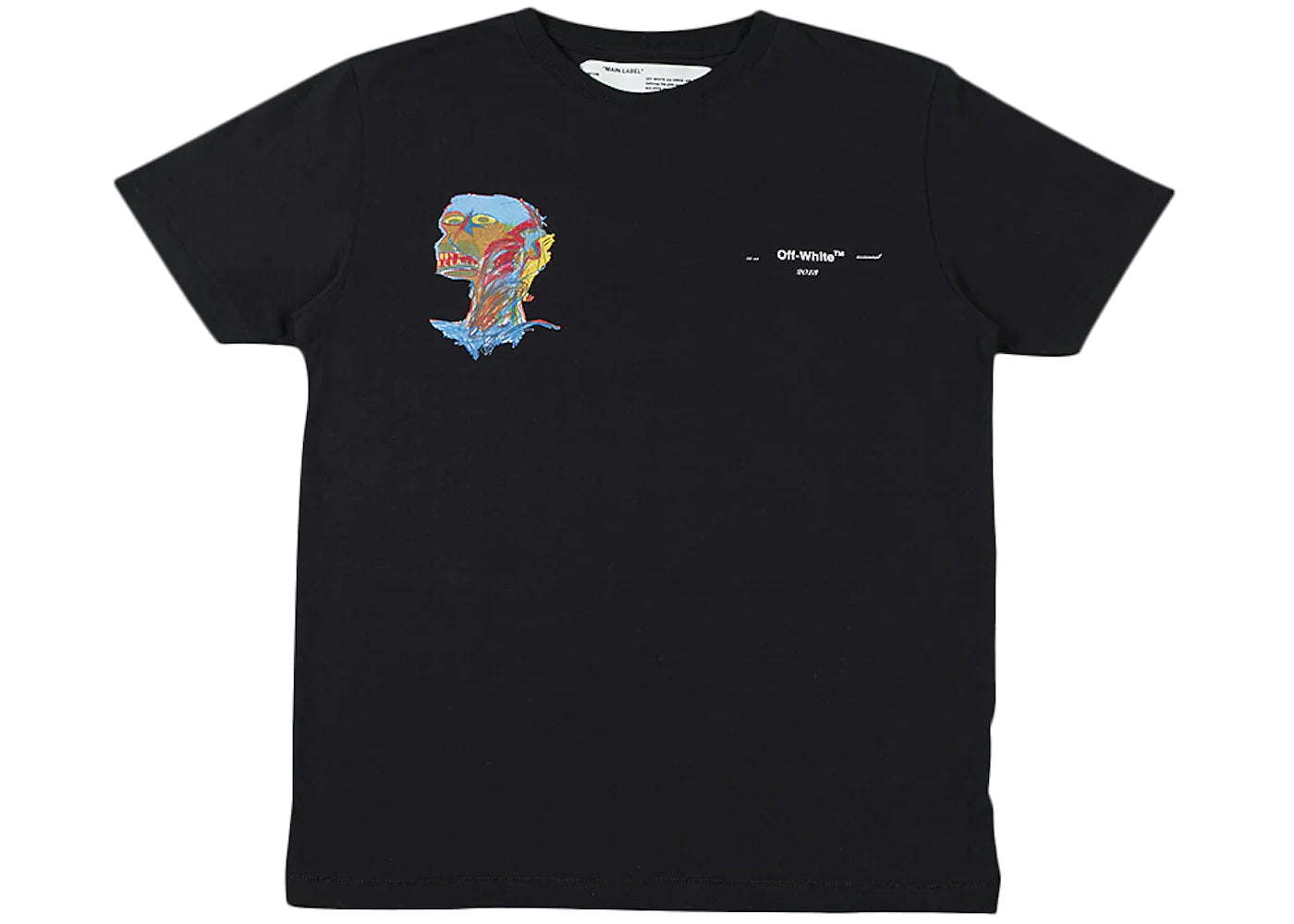 OFF-WHITE Basquiat Graphic T-Shirt Black/Multicolor