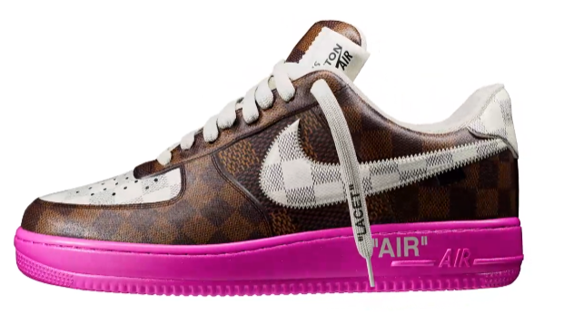 Louis Vuitton Louis Vuitton x Nike Air force 1 - Virgil Abloh Pink / Brown