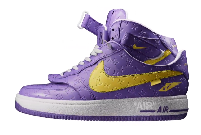 Louis Vuitton Louis Vuitton x Nike Air force 1 High - Virgil Abloh Purple / Yellow