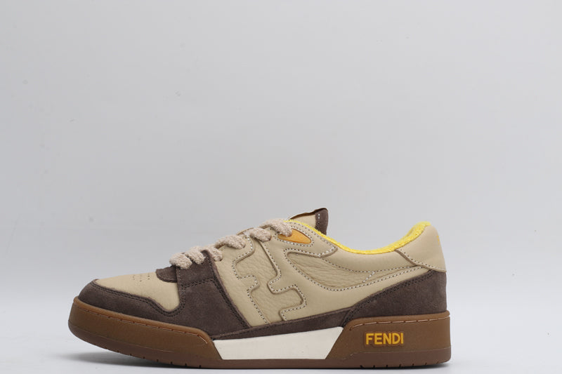 Fendi Fendi Beige Suede Low-Tops