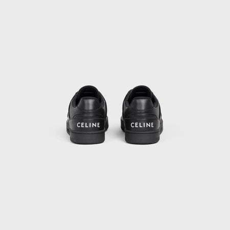 Celine CT-04 Celine Trainer Low Lace-up Sneaker In Calfskin Black / Black