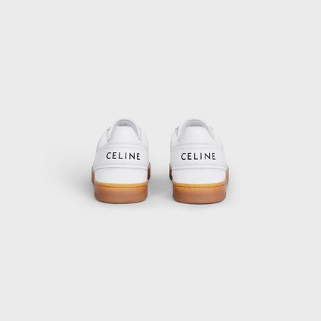 Celine Celine Trainer Low Lace-up Sneraker in Calfskin Optic White/Beige