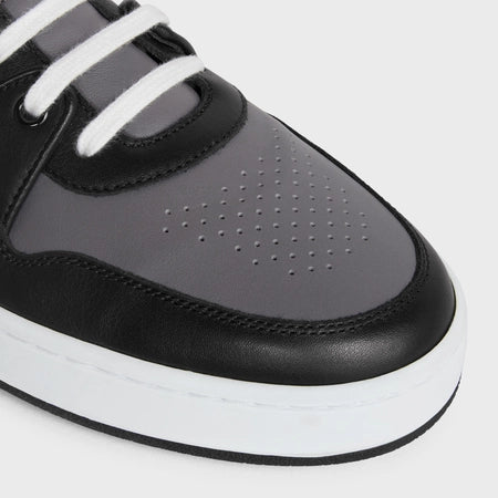 Celine CT-05 High Top Sneaker With Scratch in Calfskin Black/Grey/Optic White