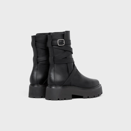 Celine Celine Buckled Jodphur Medium Boot in Calfskin Black