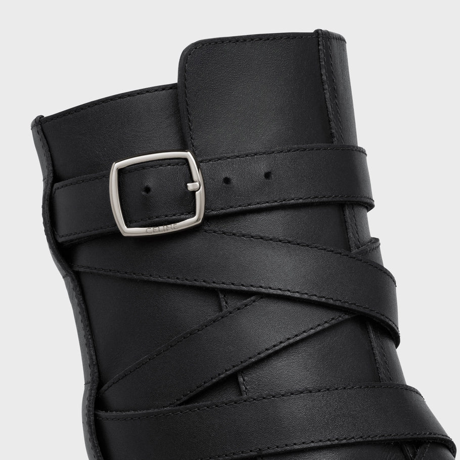 Celine Celine Buckled Jodphur Medium Boot in Calfskin Black