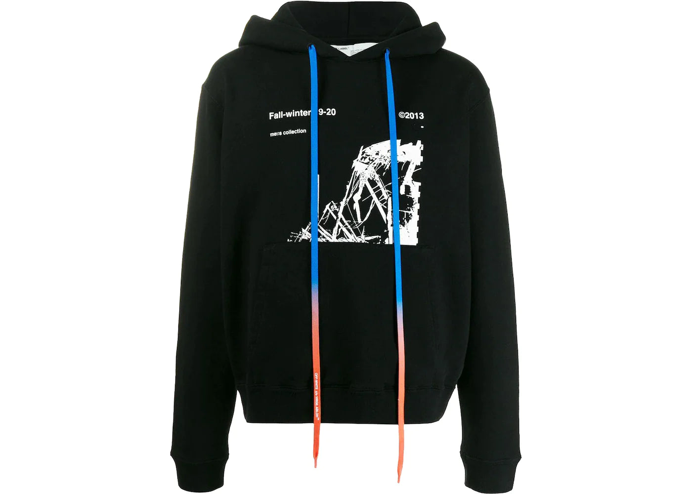 OFF-WHITE Ruined Factory Hoodie Black/White/Green
