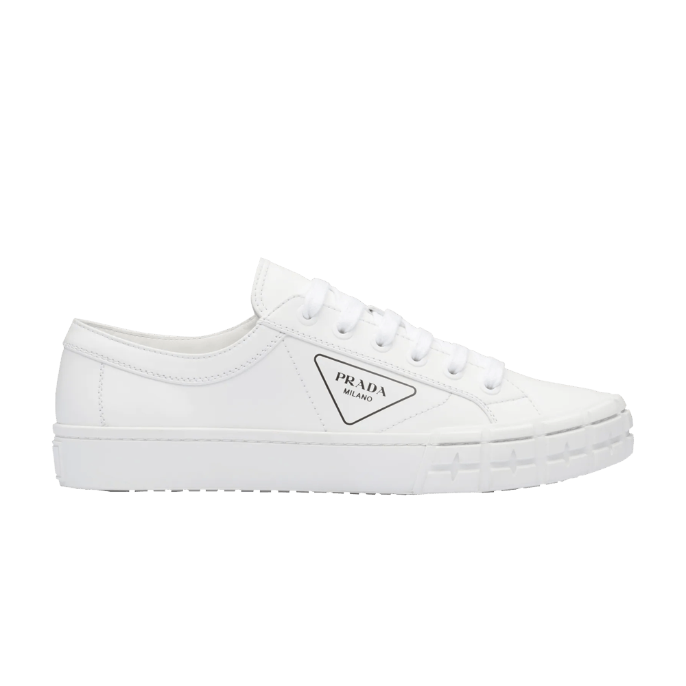 Prada Cassetta Wheel Leather Low 'White'