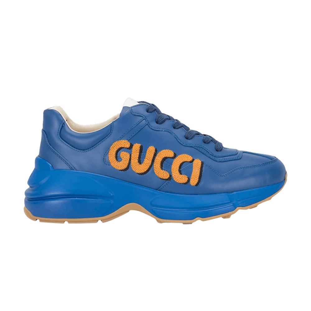 Gucci Rhyton 'Logo Embroidery - Blue Orange'