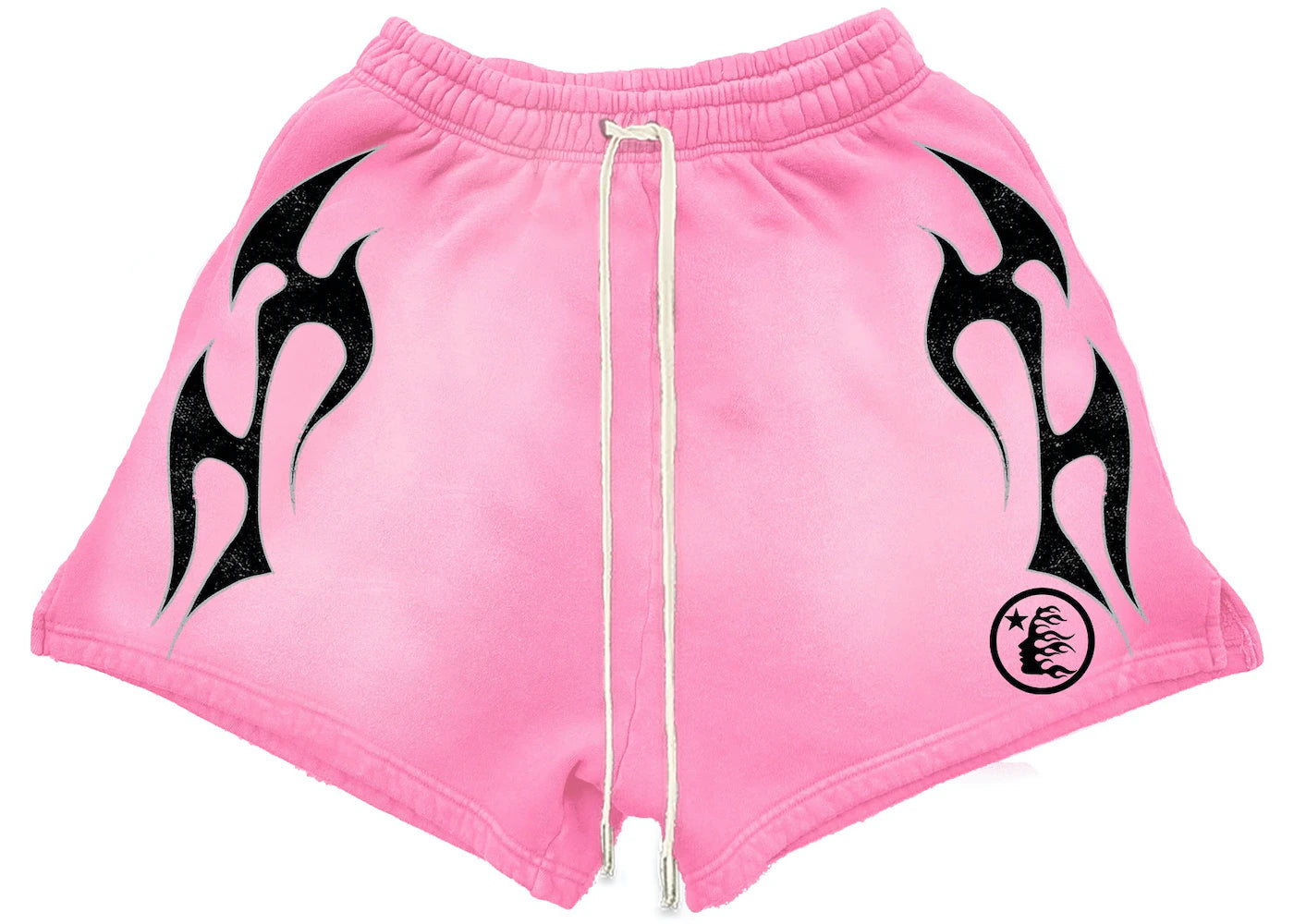 Hellstar Capsule 10 Flame Shorts Washed Pink