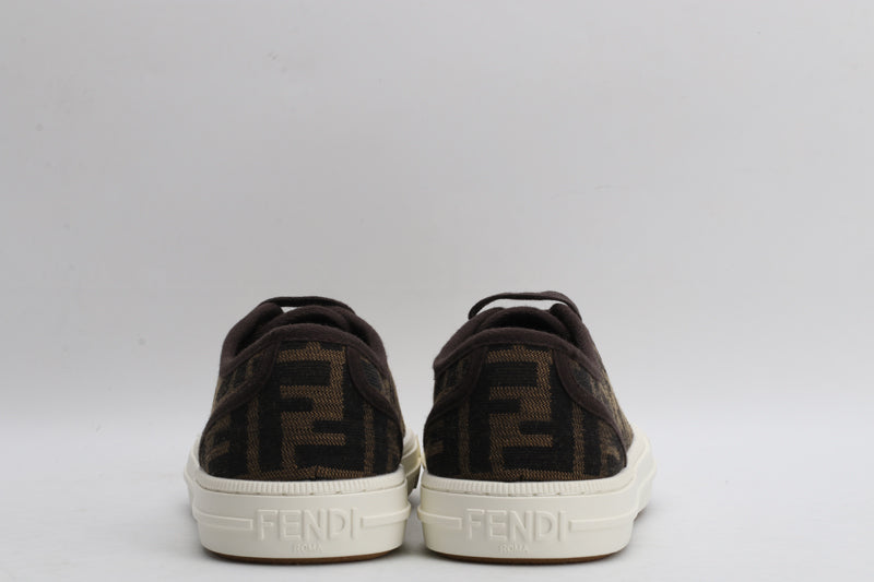 Fendi Fendi Domino Brown fabric low-tops