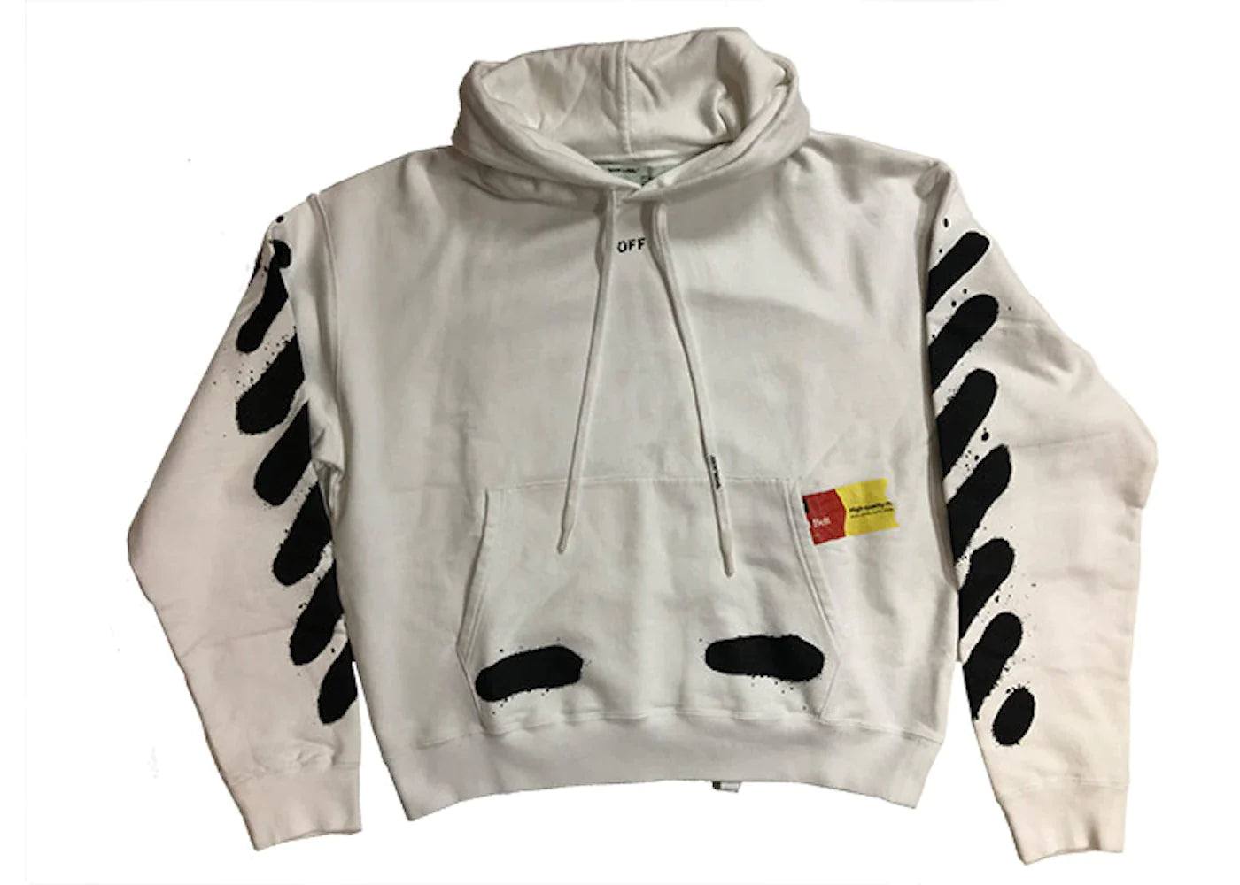 OFF-WHITE Incomplete Spray Paint OS Hoodie White