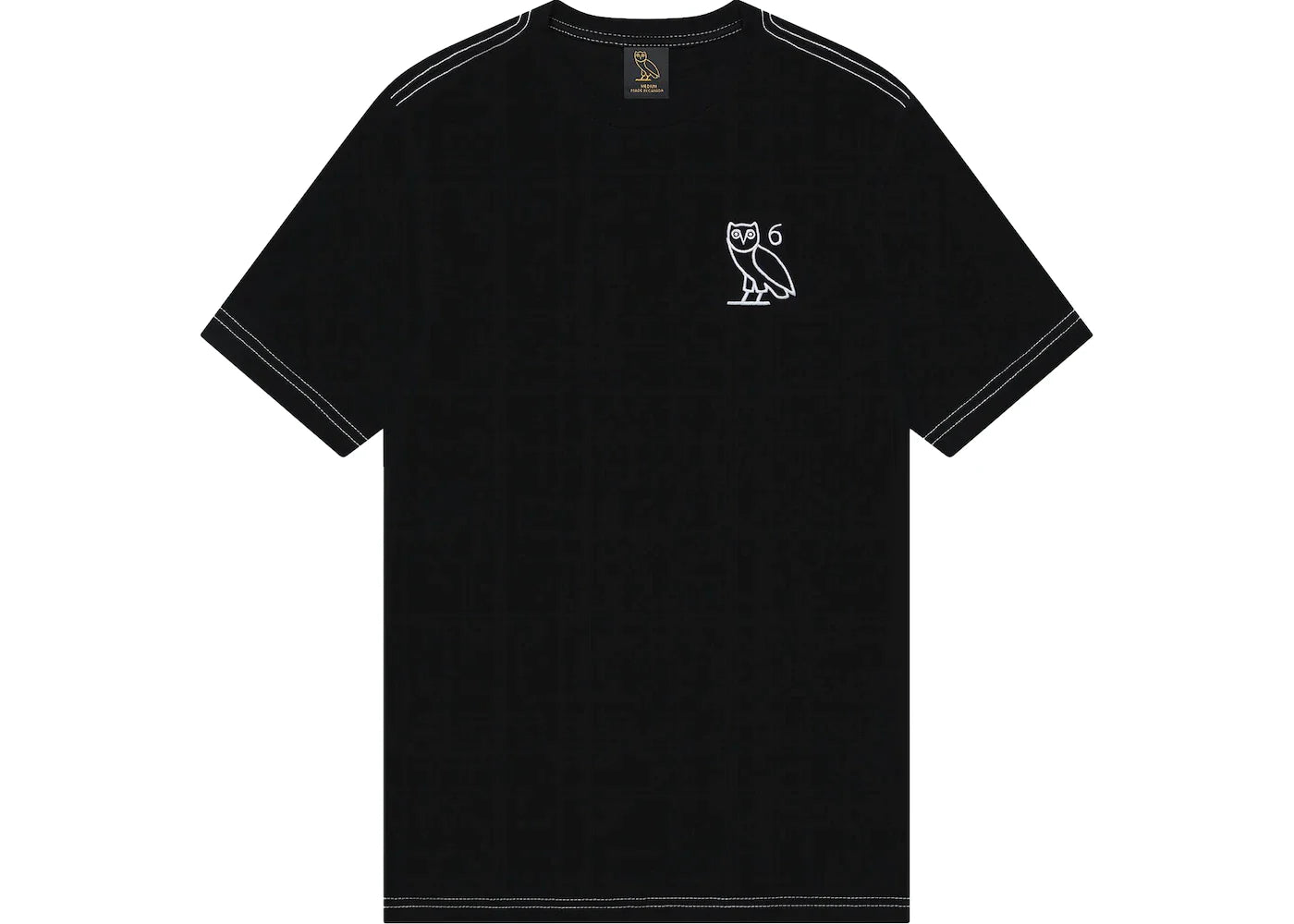 OVO Contrast Stitch T-shirt Black