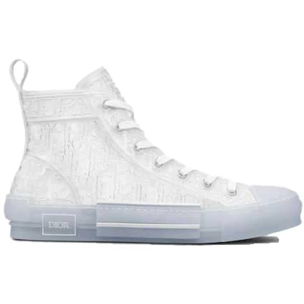 Dior B23 High Top White Raised Oblique