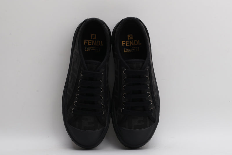 Fendi Fendi Domino Black fabric low-tops