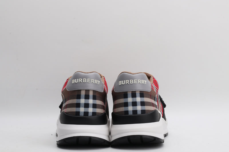 Burberry Burberry Contrast Check and Leather