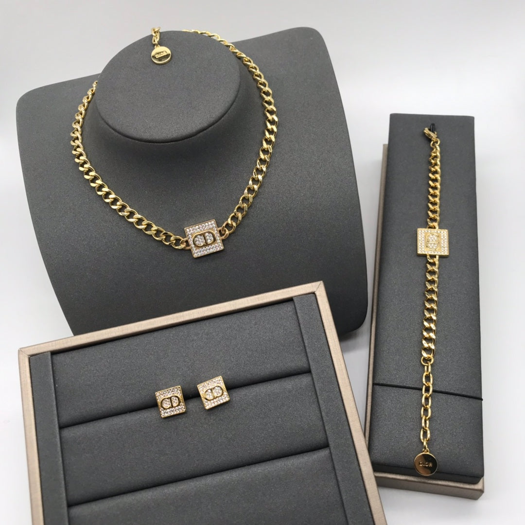 Dior Three pieces - Earrings, Necklace and Bracelet