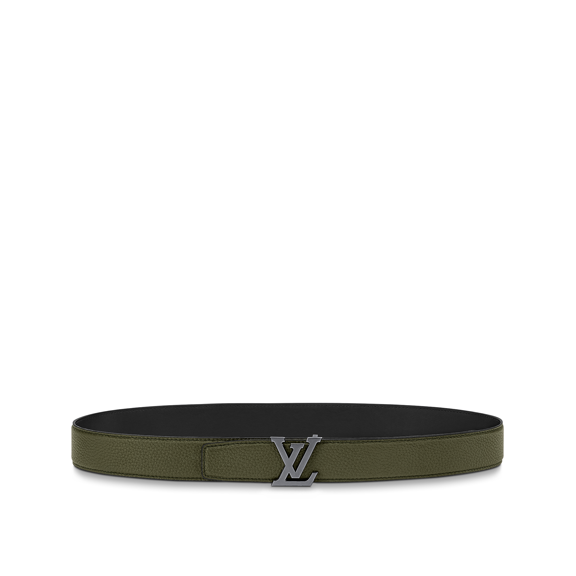 LV Heritage 35mm Reversible Belt Other Leathers - Dark Green